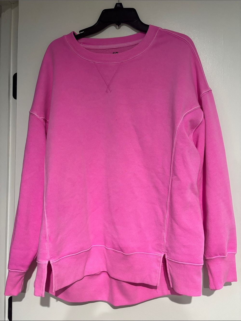SO Hot Pink Relaxed Crewneck Sweatshirt